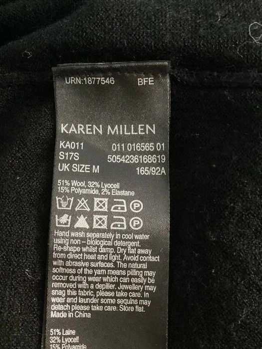 Karen Millen czarny sweter 51% wool