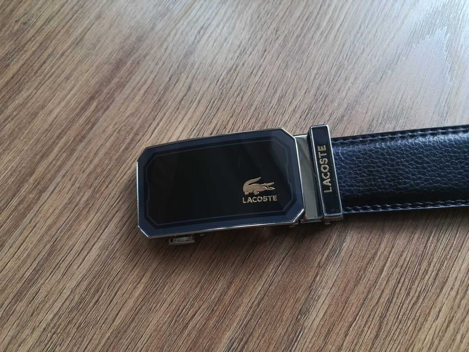 Pasek skórzany męski Lacoste