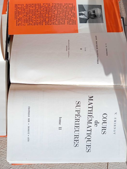 Cours de mathematiques superieures tome I, II, III, IV e V