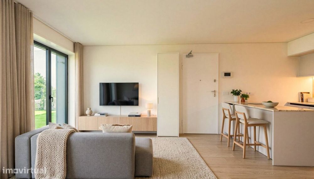 Apartamento novo com jardim, para venda, no Centro do Porto