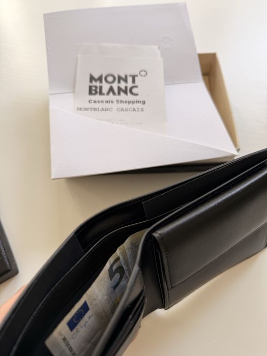Carteira Montblanc Nova 4cc + porta moedas