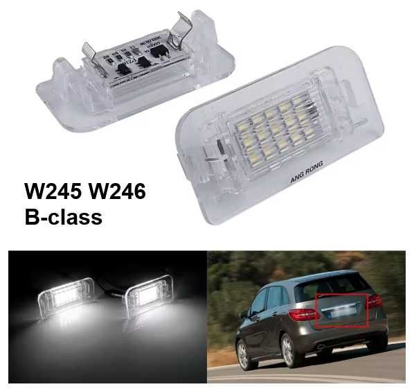 Диодная подсветка номера Mercedes W220 W210 W211 W203 W204 W212