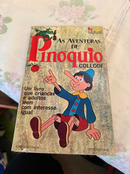 livro as aventuras de pinóquio