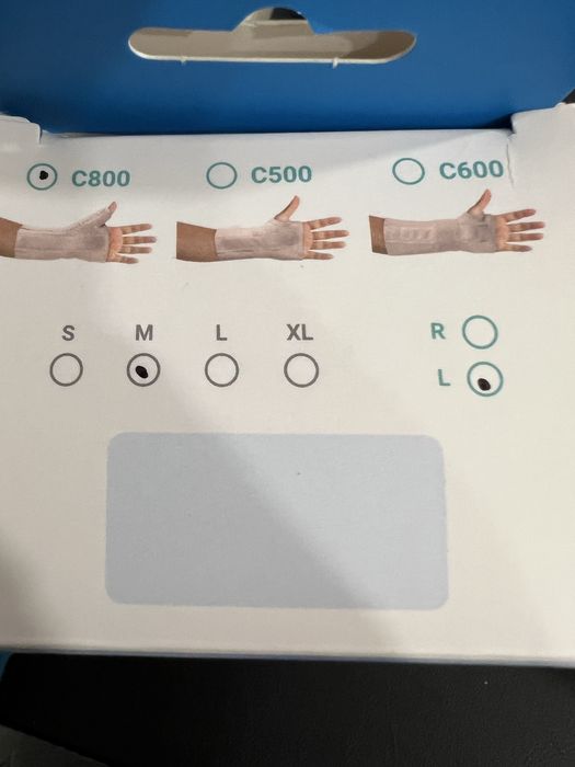 Tala imobilizadora punho e polegar Esquerdo