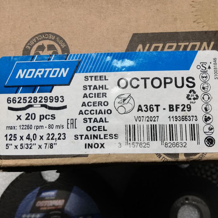 Tarcze do szlifowania Norton