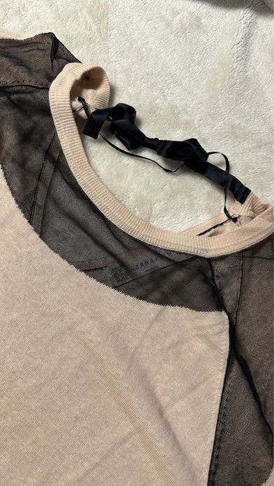 Sweterek bluzka dzianinowa sweter Zara