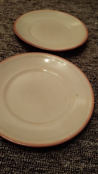 2x talerz śniadaniowy ceramika Tułowice PRL