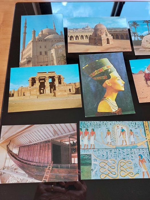 Postais antigos do Egipto, Croácia e Rússia