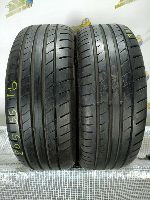 *Шини Dunlop 205/55R16. 2шт. Літо 2024р (0765)