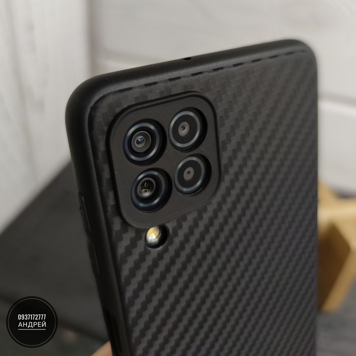 Чехол тонкий Carbon TPU на Samsung M32/ M33/ A22 4G Чохол
