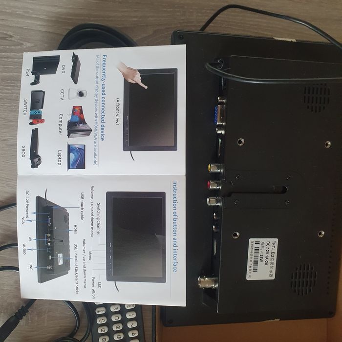 Wyswuetlacz Mini tv 220v/12v