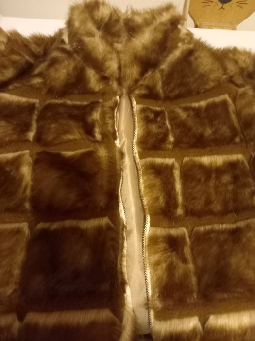 Casaco imitação de  pele