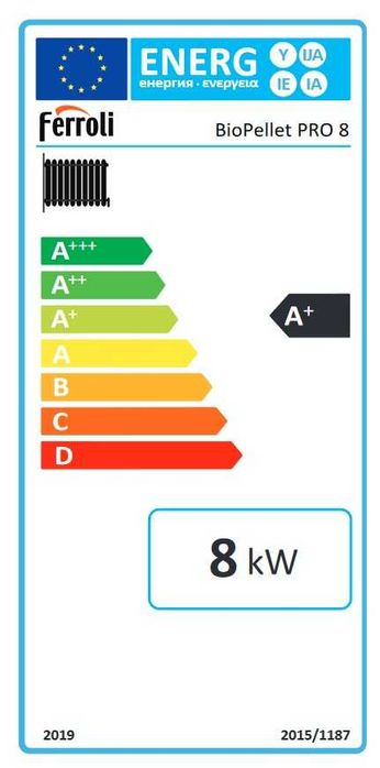 Kocioł Ferroli Biopellet Pro 8kW piec na PELET (RATY)