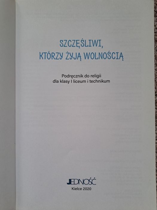 Szczęśliwi, którzy żyją wolnością kl.1