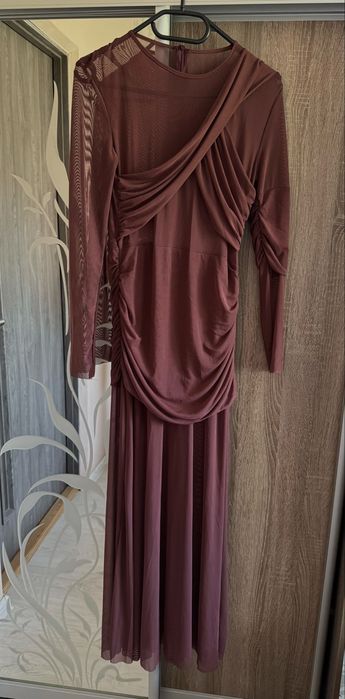 Вечірня коричнева сукня, розмір M, нова