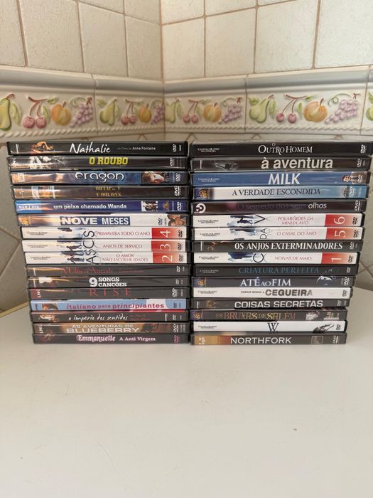 Conjunto DVDs alguns selados