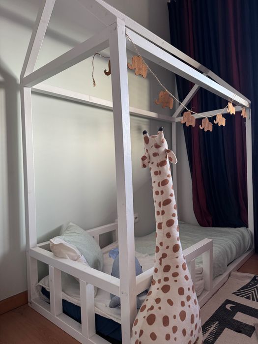 Cama Infantil Montessoriana Casinha + Colchão
