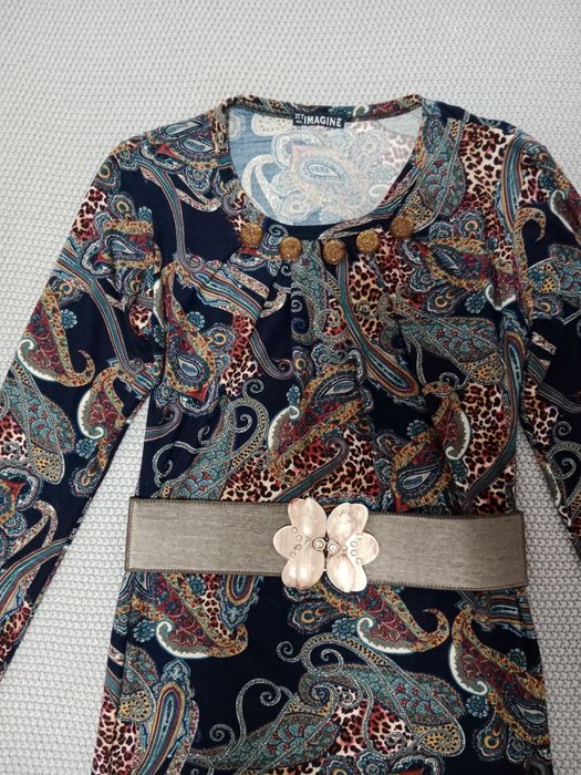 Платье под пояс.