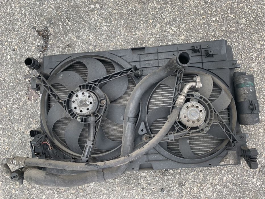 Radiador completo audi a3 8l com ventiladores golf iv pd 130 asz
