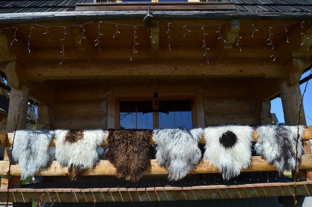 Skóra Owcza Island Naturalne Kolory KRĘCONY WŁOS Skóra Dekoracyjna