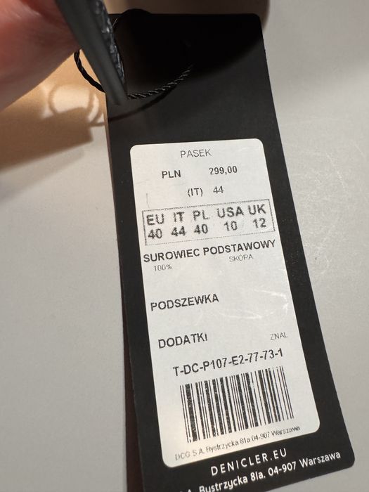 Szeroki pasek talia Deni Cler Milano