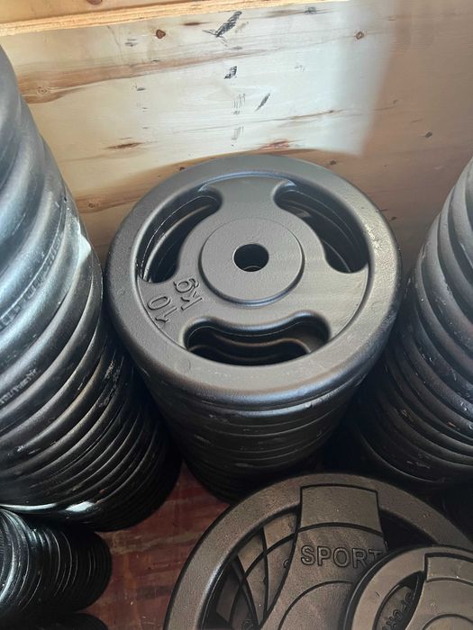 Obciążenie żeliwne z uchwytami typu kierownica 31mm kpl. 2x 10kg