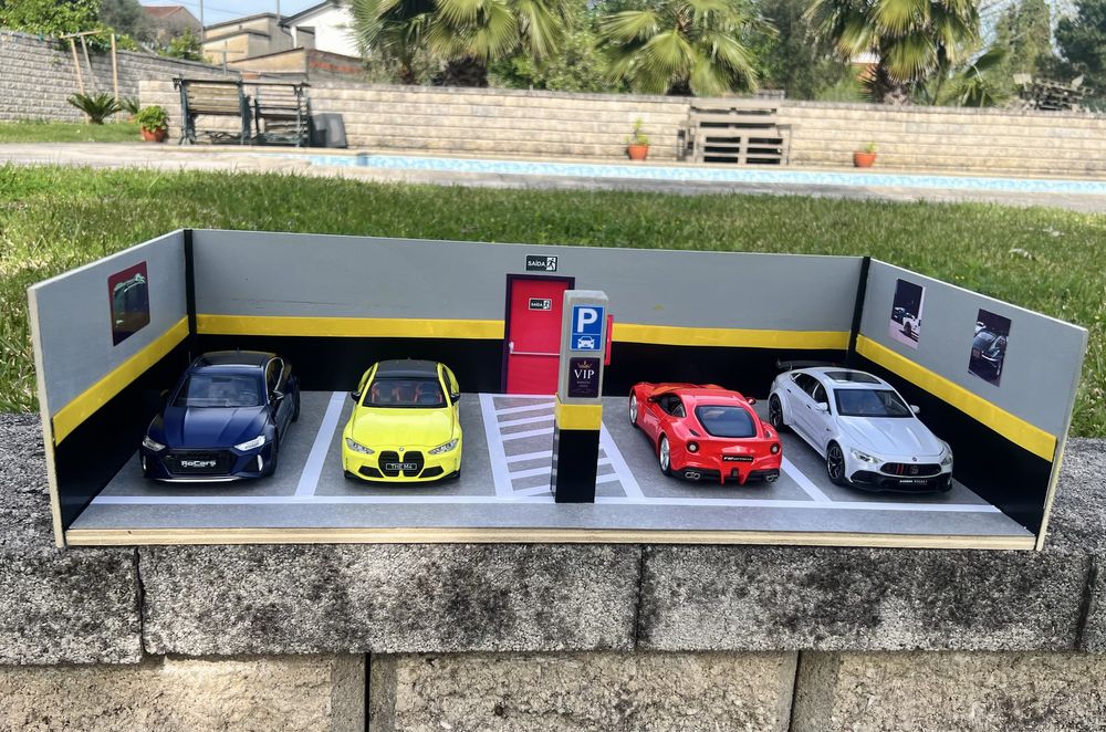 Diorama Garagem/Estacionamento  1:24