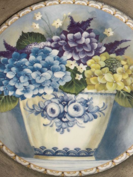 Prato decorativo com estanho