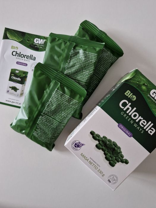 BIO CHLORELLA Green Ways 330 g 1320 tabletek ORIGINAL (3 sasz.) ZIELONKI