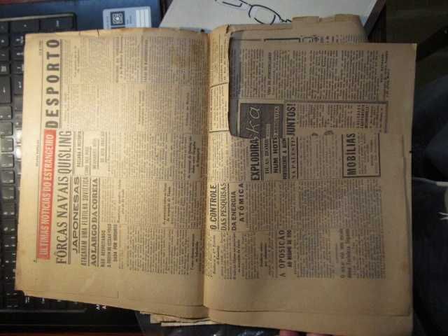Diário Popular 1945 segunda guerra mundial libertação de TImor
