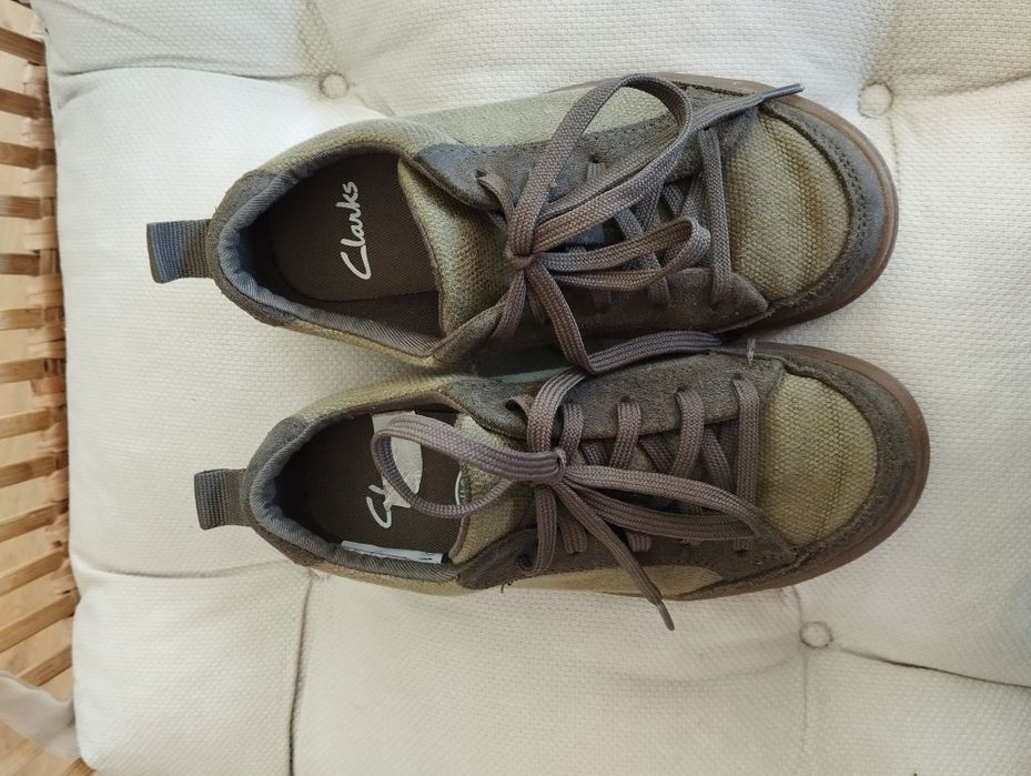 Buty trampki, khaki, sznurowane, wiosenne r. 29 Clarks