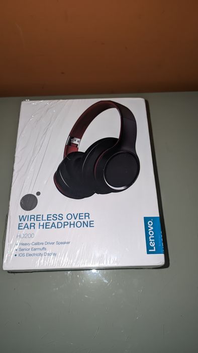 Fones De Ouvido Bluetooth Lenovo Hd200, Dobráveis, Para Computador, Sem Fio, Com Cancelamento De Ruído, Estéreo Hi Fi E Ideais Para Jogos. Brilvibera