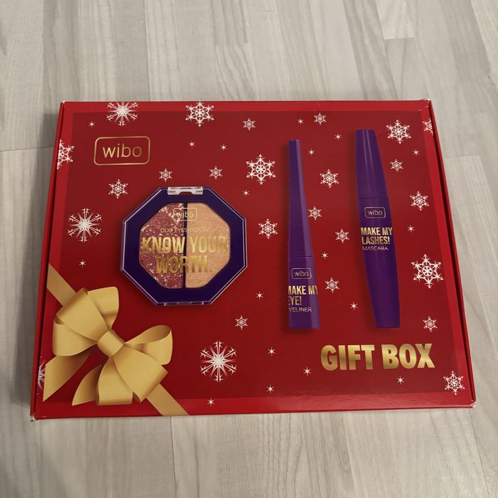 Zestaw prezentowy wibo eyeliner cienie do powiek i tusz do rzęs