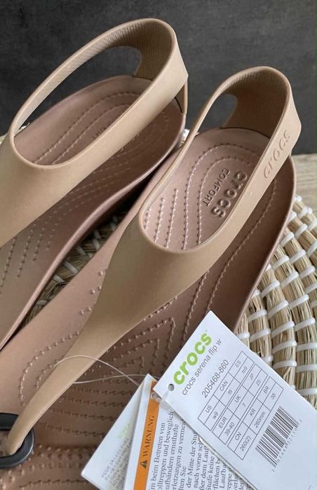 Crocs japonki serena flip brązowe W9 39/40