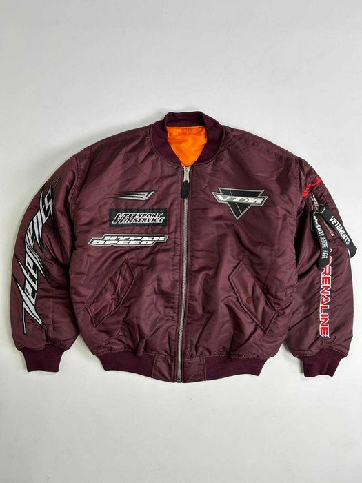 Vetements Alpha Industries MA-1 Bomber бомбер пуховик куртка S M L XS