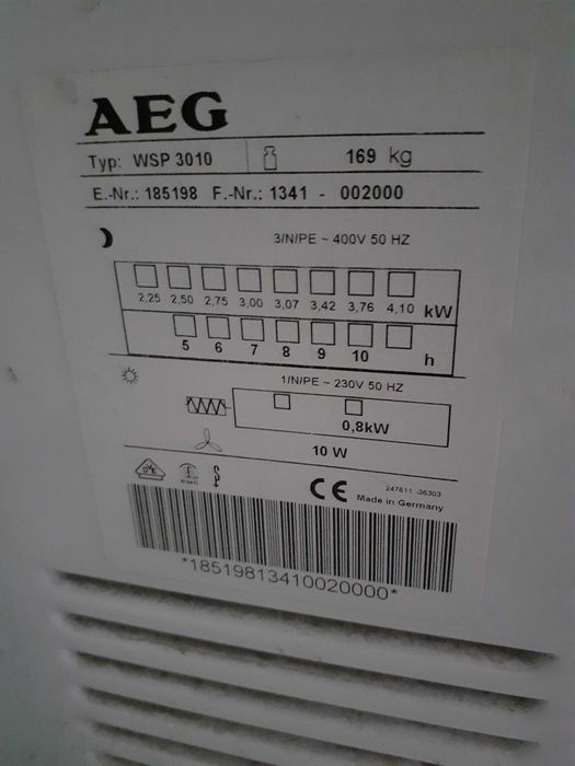 Piece grzejniki akumulacyjne modele: AEG WSP 2010, 3010 i 4010