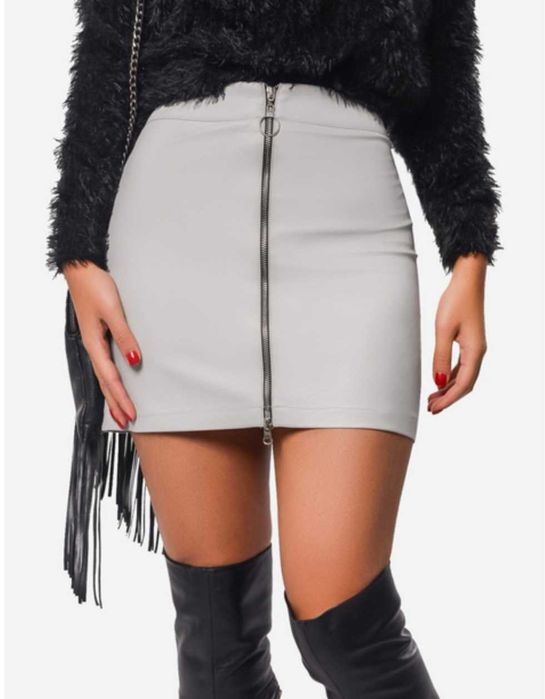 Стильна сіра спідниця під замш Colloseum. Розмір - XS,S.