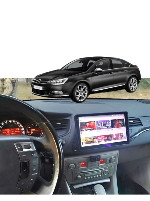 Rádio Citroën C5 Android 14 com GPS