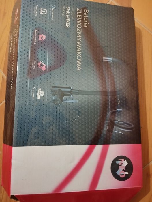 Nowa bateria zlewozmywakowa stojąca Sink Mixer czarna