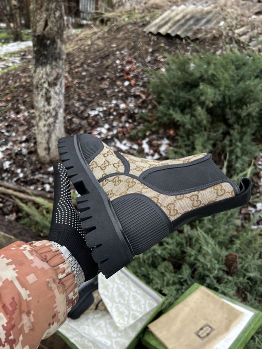 НОВІ Черевики жіночі Gucci GG Canvas