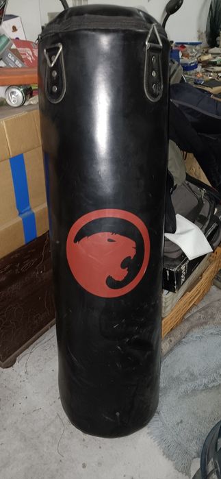 Saco Kick boxing/boxe + correntes de suporte + luvas