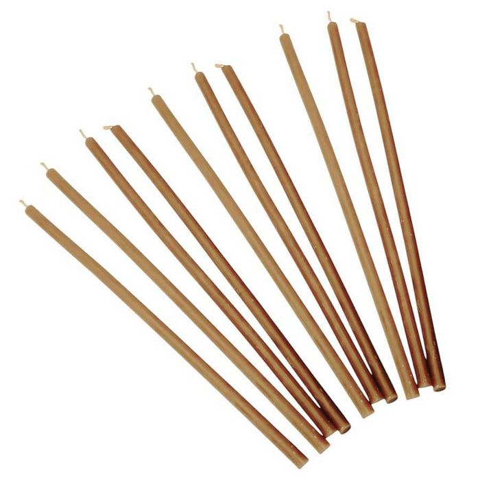 Набір свічок монастирських 28 см з натурального воску №30