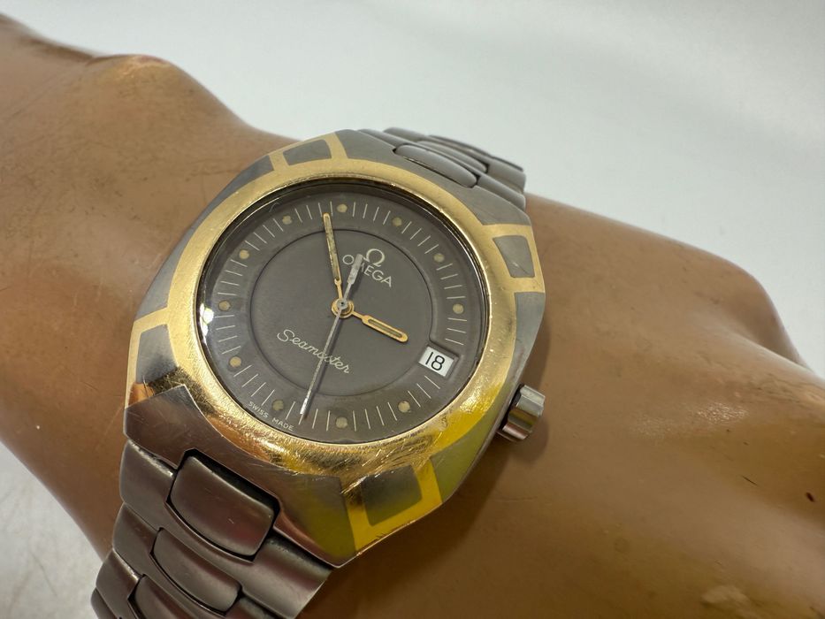 Omega Seamaster Tytan kwarc złoto.