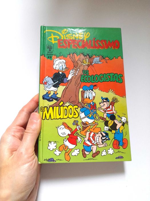 Livro Vintage de BD Disney Especialíssimo Número 49 Coleção Anos 90