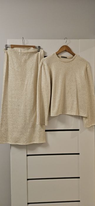 Komplet spódnica sweter M nowy