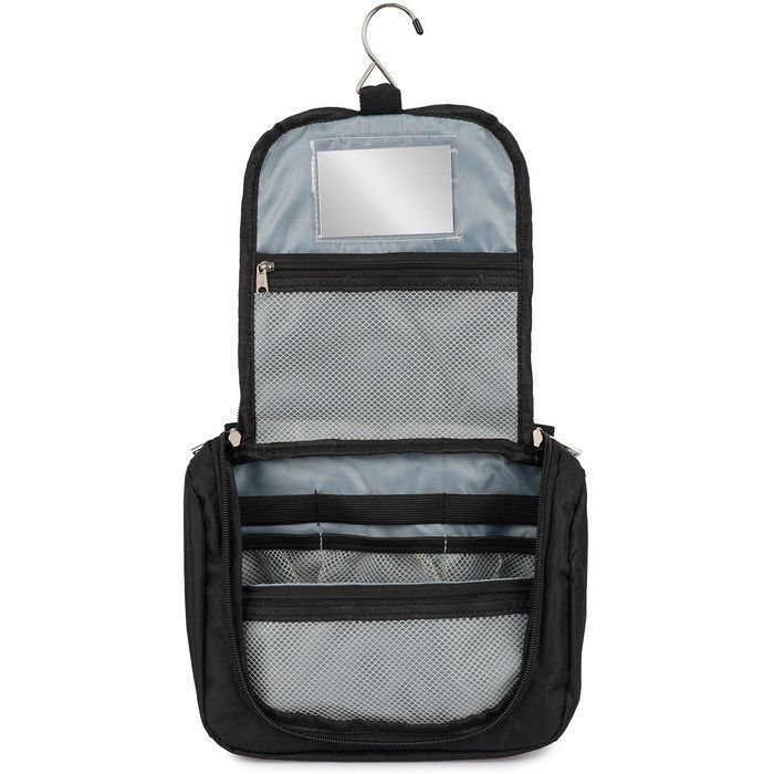 Kosmetyczka podróżna czarna unisex organizer lusterko Beltimore