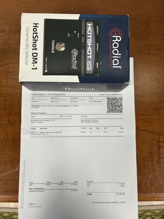 Pedal de voz of Made in Canada marca Hotshot DM1