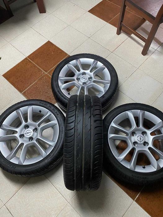 Conjuto Jantes Opel Originais + Pneus Novo