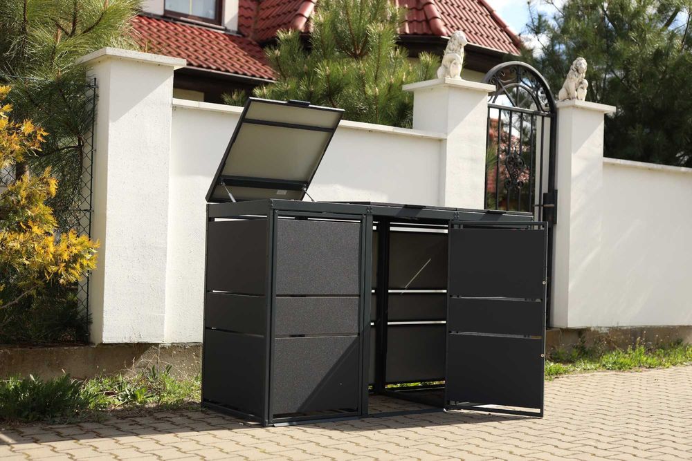 Zabudowa na kosze Top Box Obudowy koszy Osłony koszy 3x240L Premium