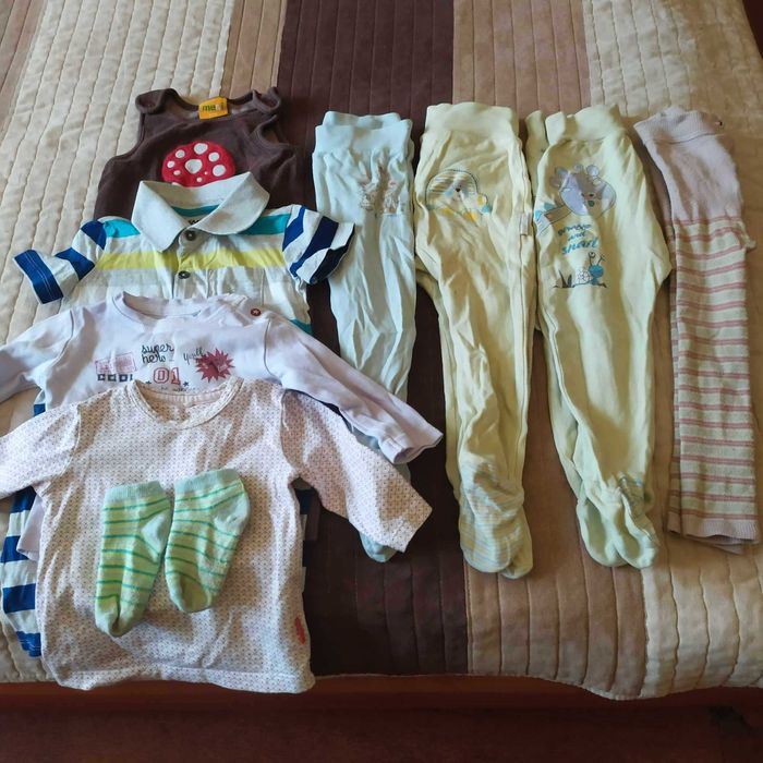 Półśpiochy body bluzki chłopięce 62-68 1-2 lata 5 zł.za wszystko